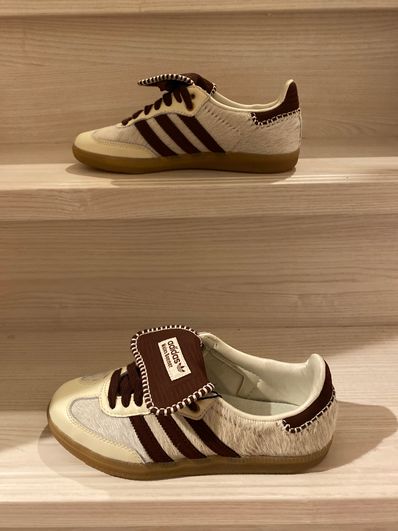 Wales Bonner × adidas Samba Pony Tonal Low "Cream White/Mystery Brown"