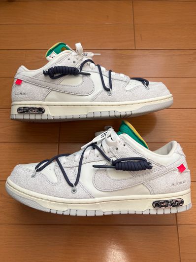 Off-White × Nike Dunk Low "Sail/Neutral Grey/Gridiron"