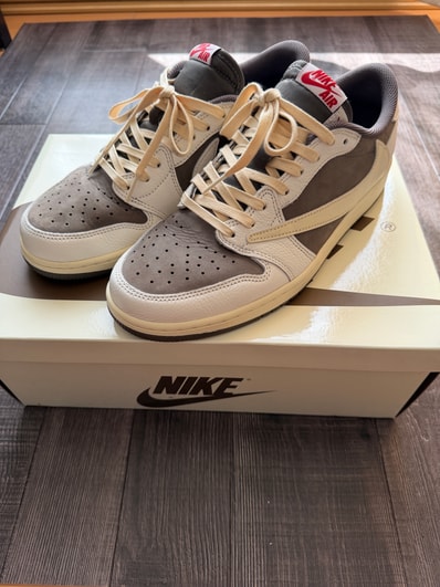 Travis Scott × Nike Air Jordan 1 Low OG SP "Reverse Mocha/Sail and Ridgerock"