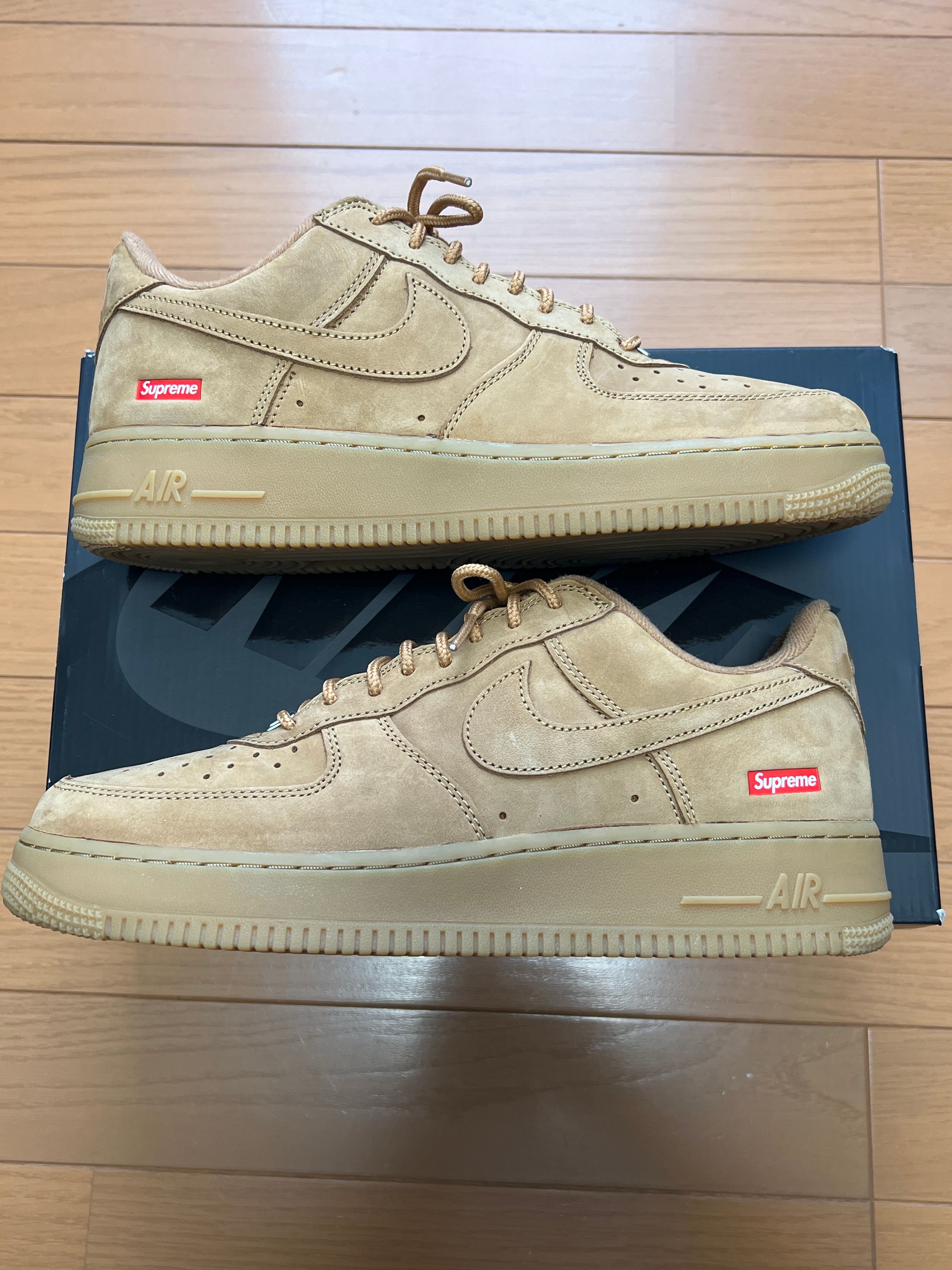 Supreme × Nike Air Force 1 Low "Flax/Wheat"