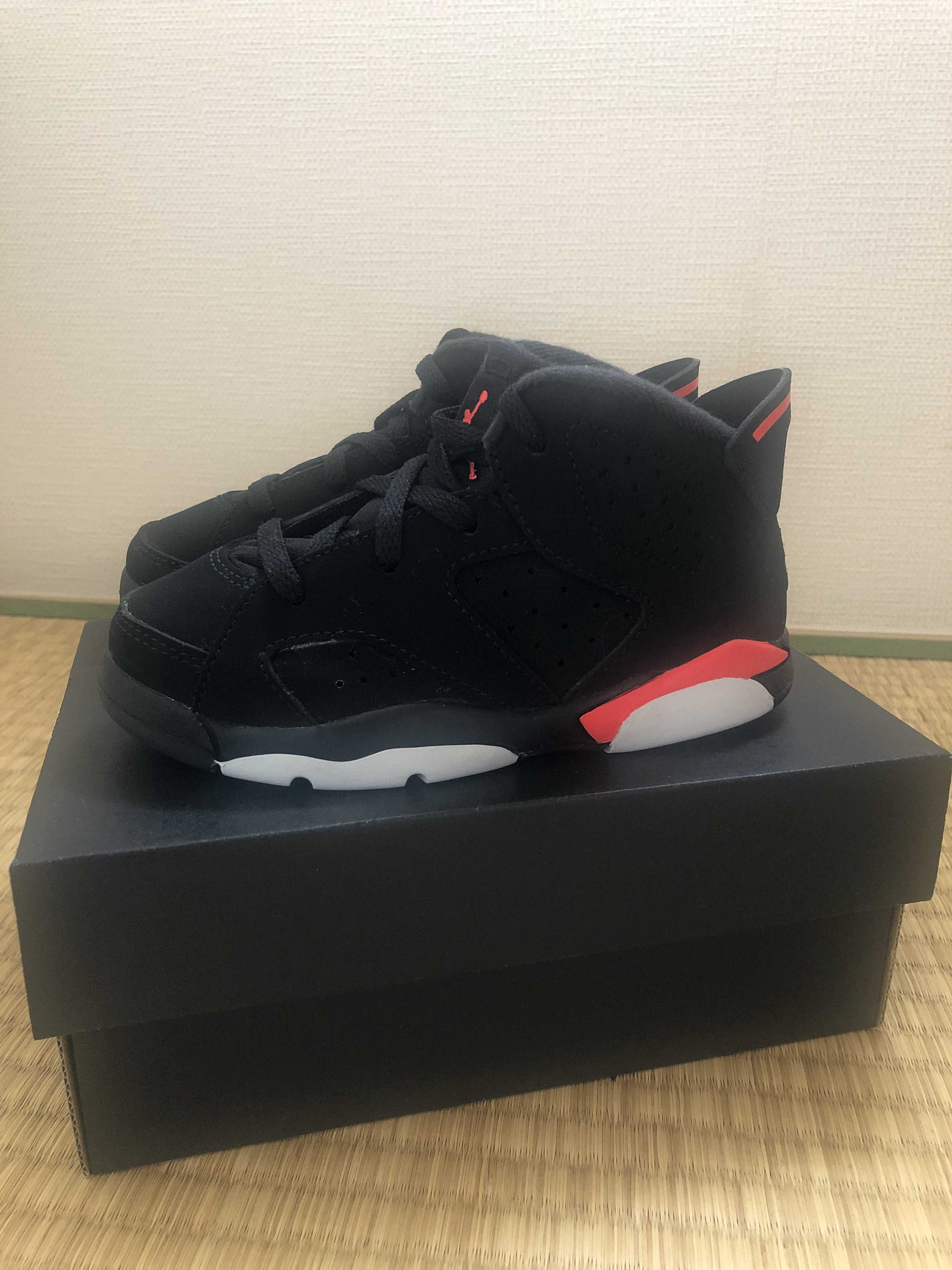 Nike TD Air Jordan 6 Retro "Black Infrared" (2019)