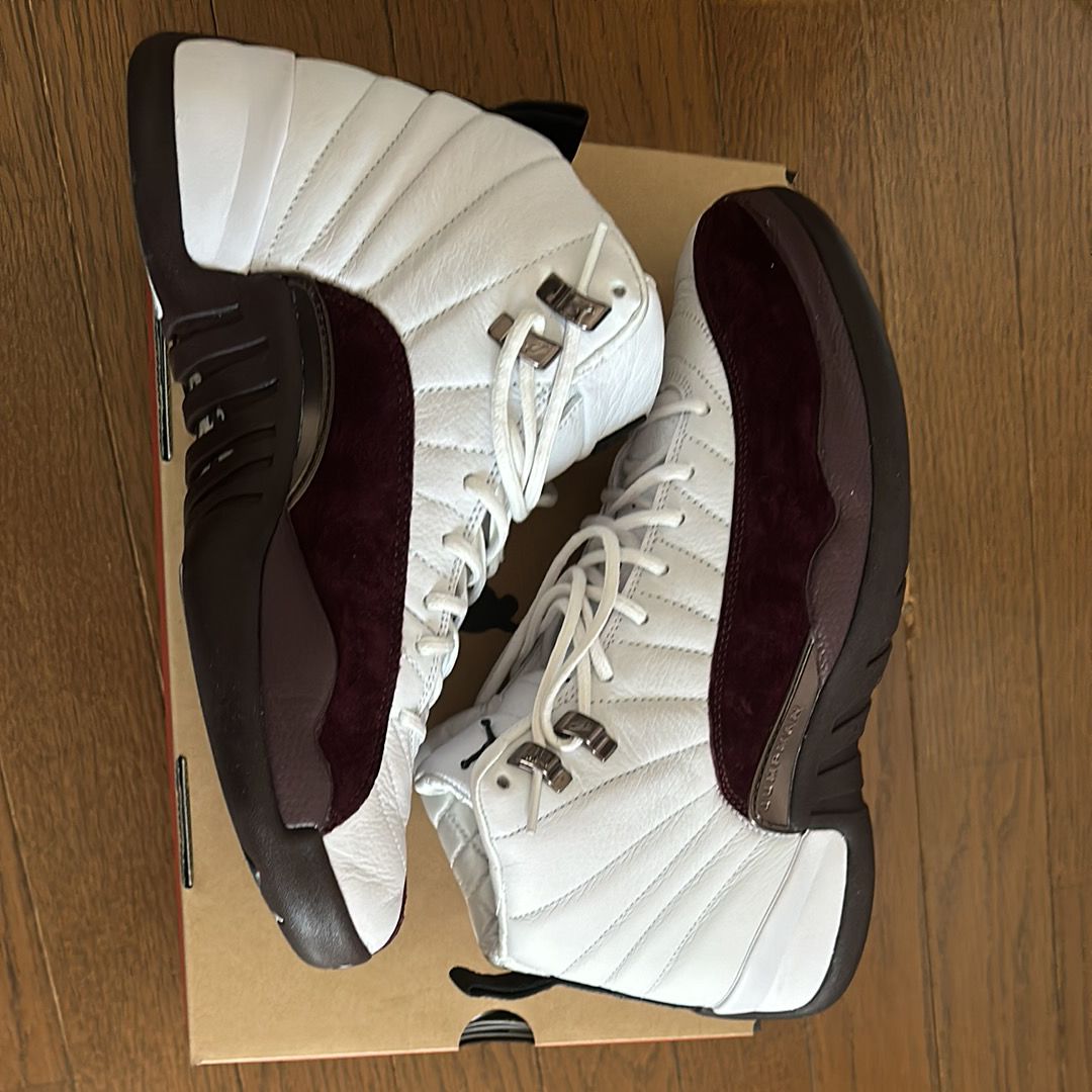 A Ma Maniere × Nike Women's Air Jordan 12 "White and Burgundy Crush"