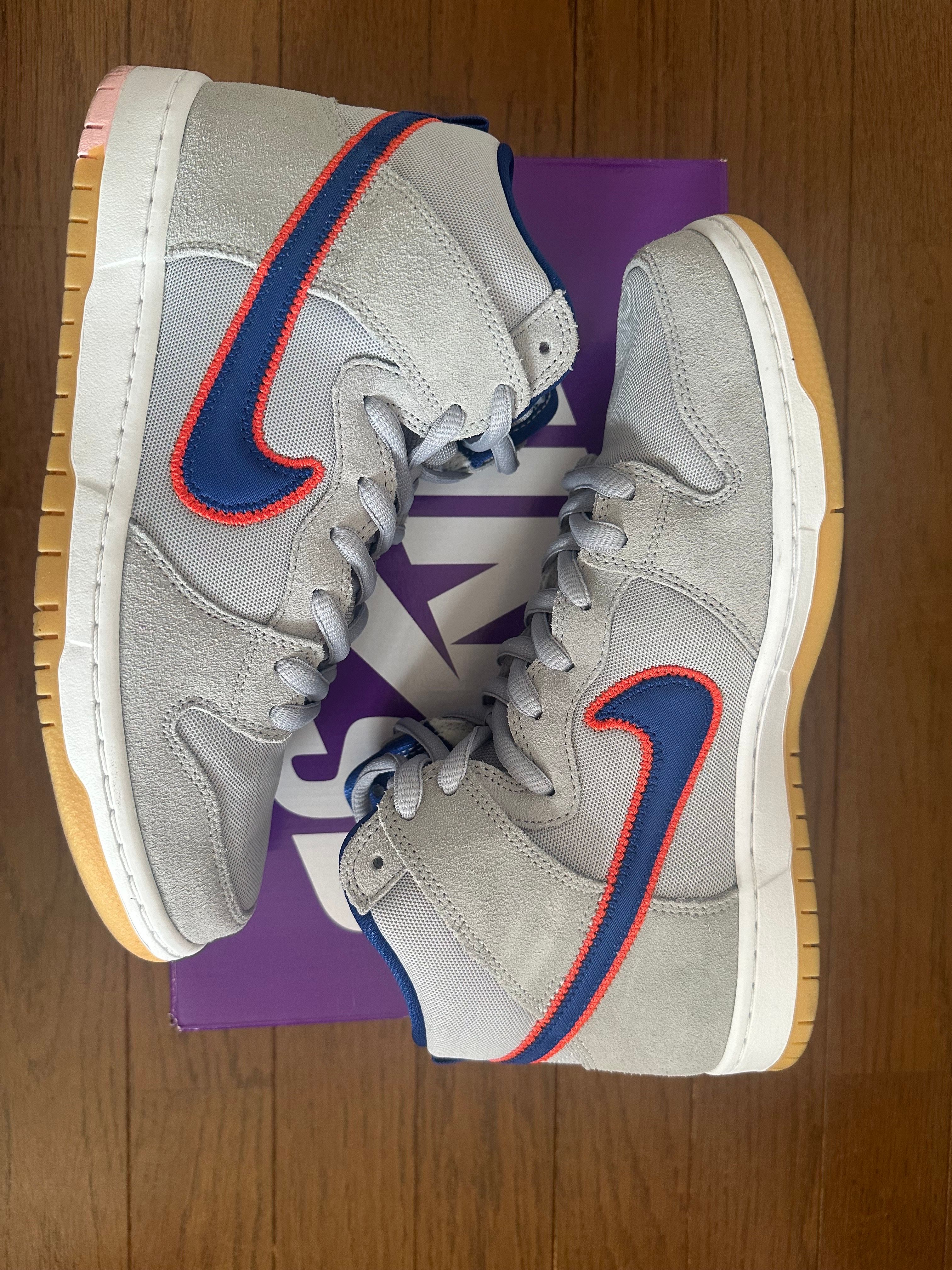 Nike SB Dunk High "Rush Blue and Team Orange/New York Mets"