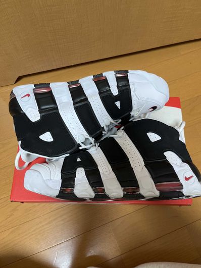 NIKE AIR MORE UPTEMPO "WHITE/BLACK/UNIVERSITY RED"(2020)