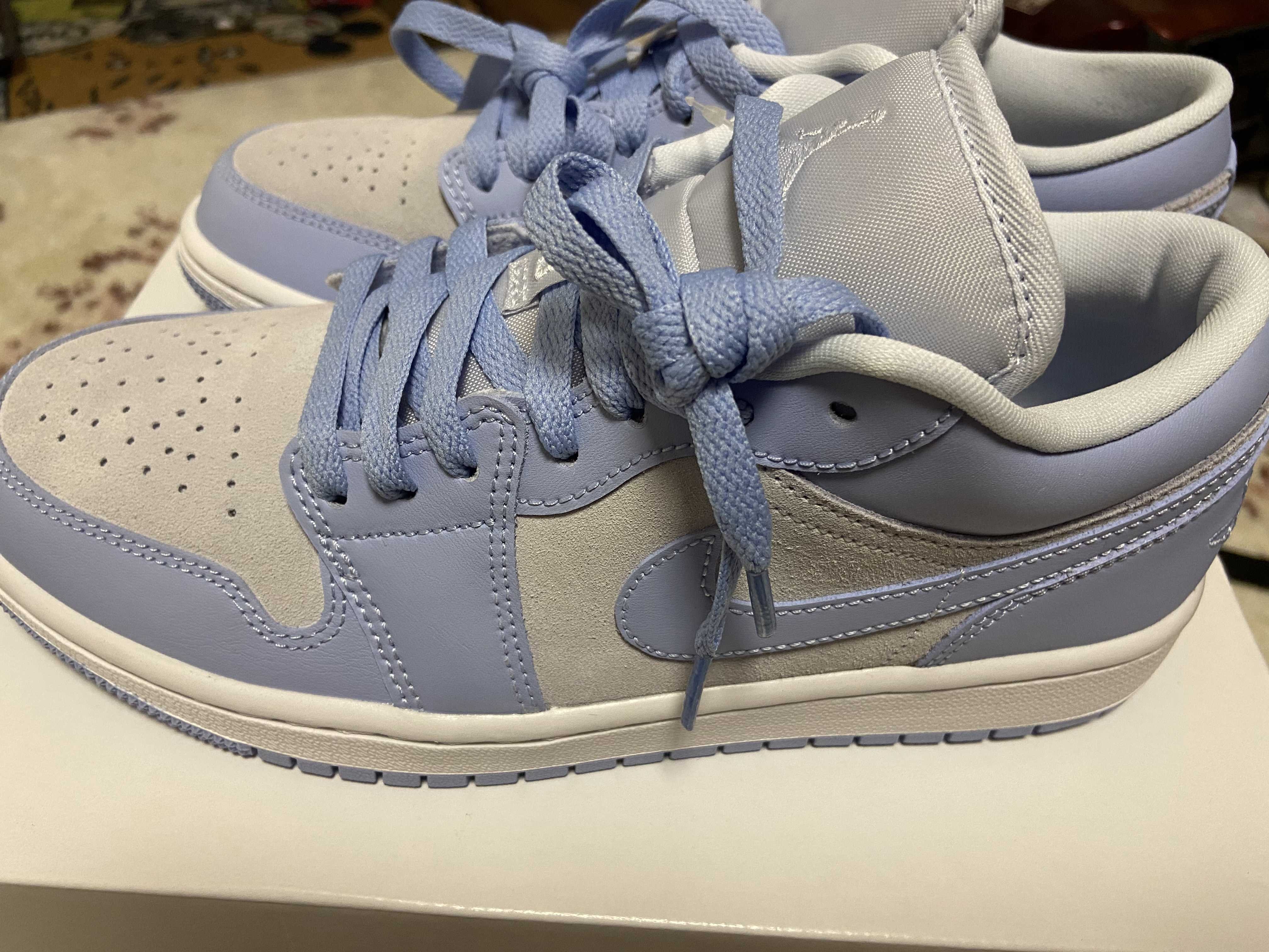 Nike Women's Air Jordan 1 Low "Football Grey/Aluminum/White"