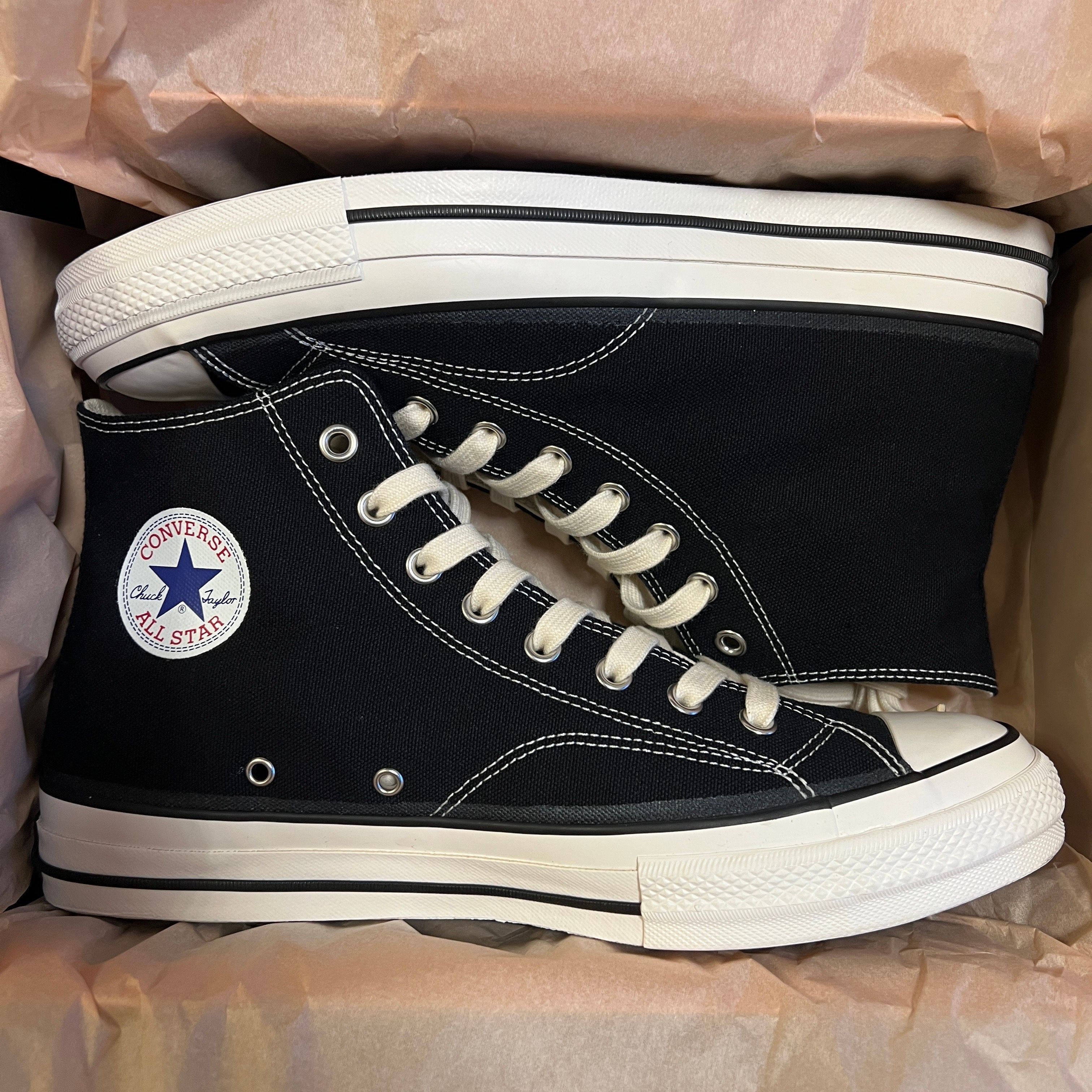 お取引中【チャックテイラー】Hi black/24.5cm CHUCK TAYLOR CANVAS HI (BLACK) – Area