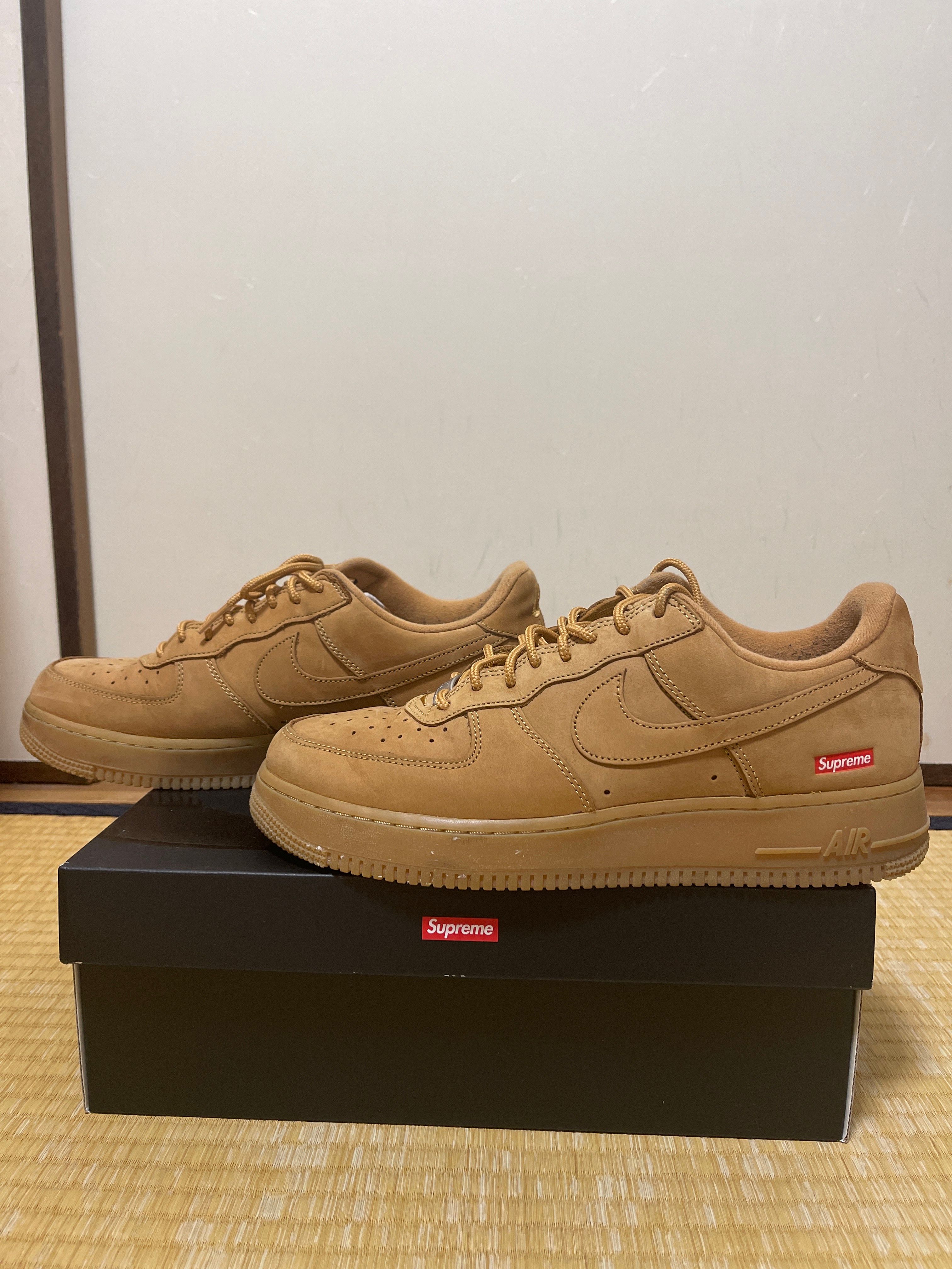 Supreme × Nike Air Force 1 Low "Flax/Wheat"