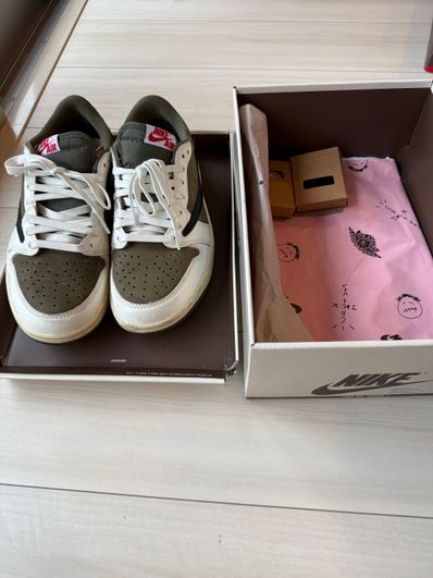 Travis Scott × Nike Air Jordan 1 Low OG SP "Reverse Olive"