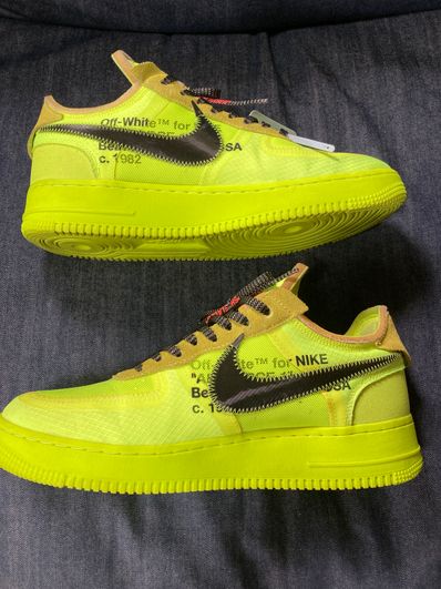 Off-White × Nike Air Force 1 Low "Volt"