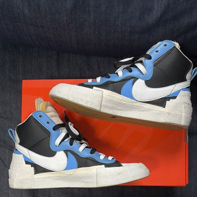 sacai × NIKE BLAZER MID "BLACK / BLUE"