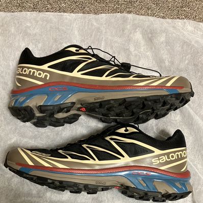 Salomon XT-6 "Black/Falcon/Cow Hide"