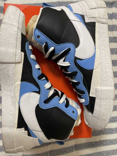 sacai × NIKE BLAZER MID "BLACK / BLUE"