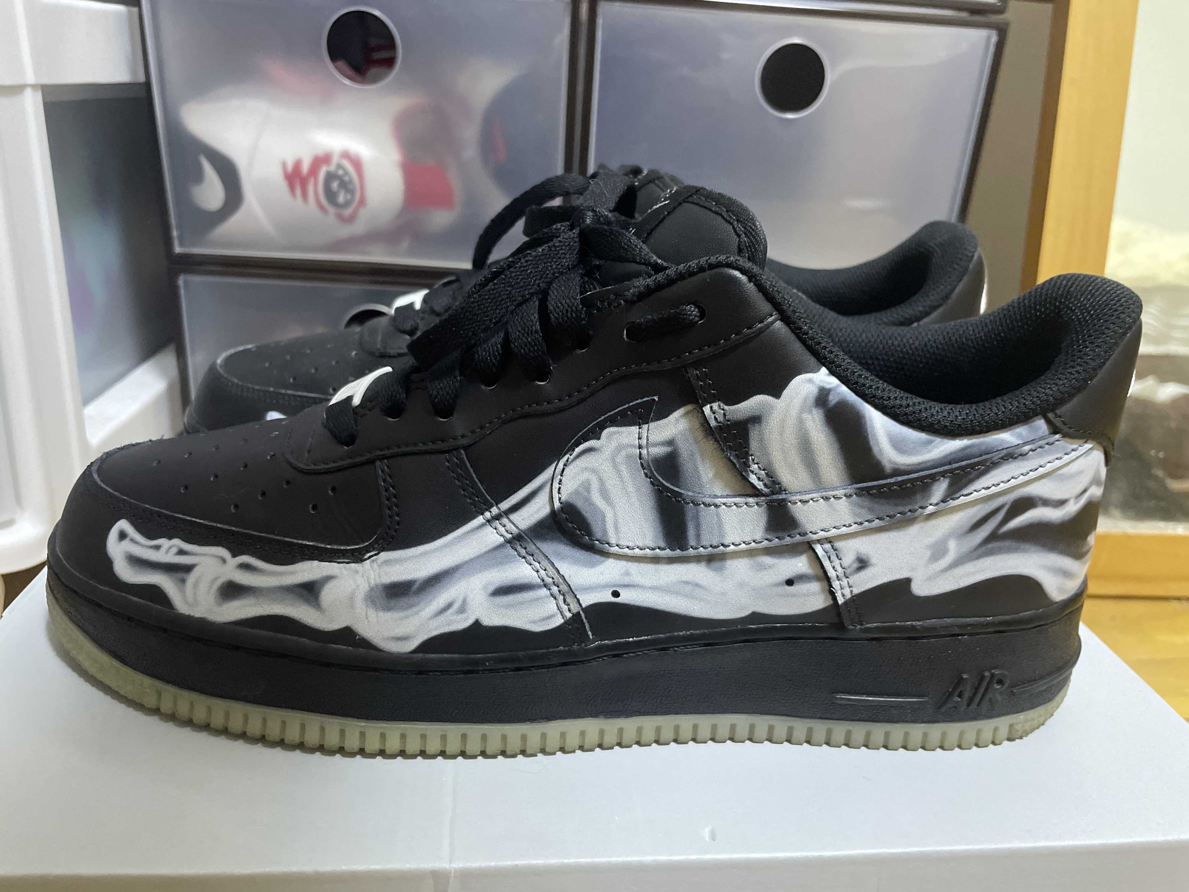 Nike Air Force 1 Low "Black Skeleton"