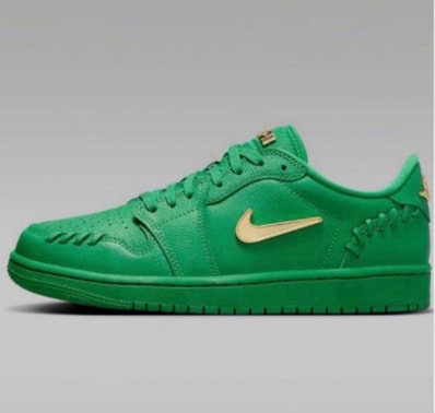 Nike Women's Air Jordan 1 Low MM "Lucky Green/Metallic Gold"