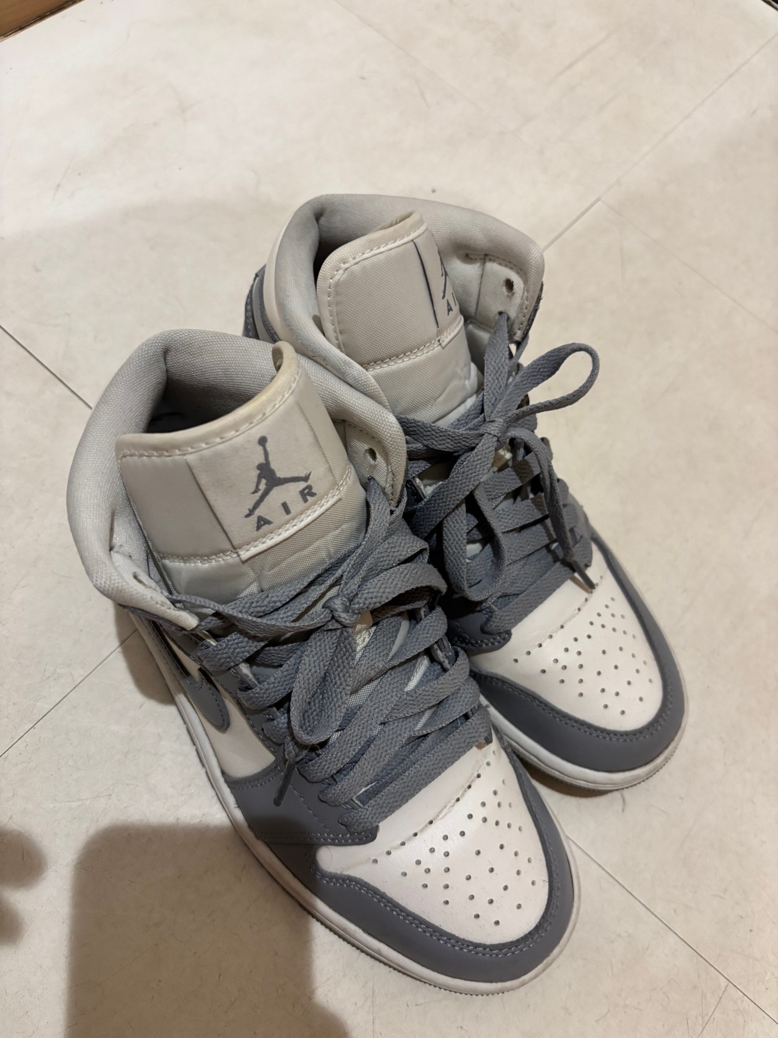 Nike Women's Air Jordan 1 Mid "Grey/Sail"