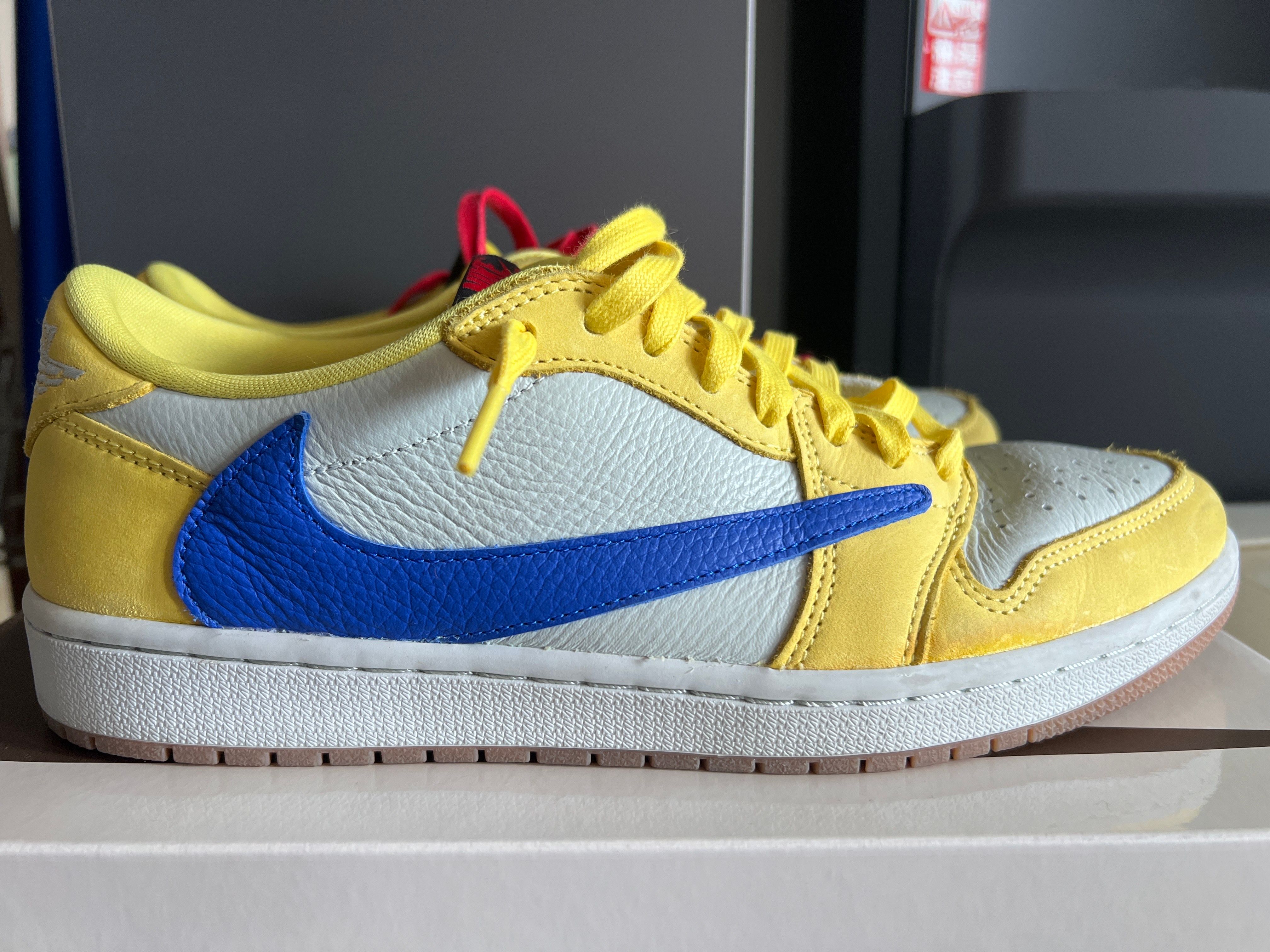 Travis Scott × Nike Women's Air Jordan 1 Retro Low OG "Canary"