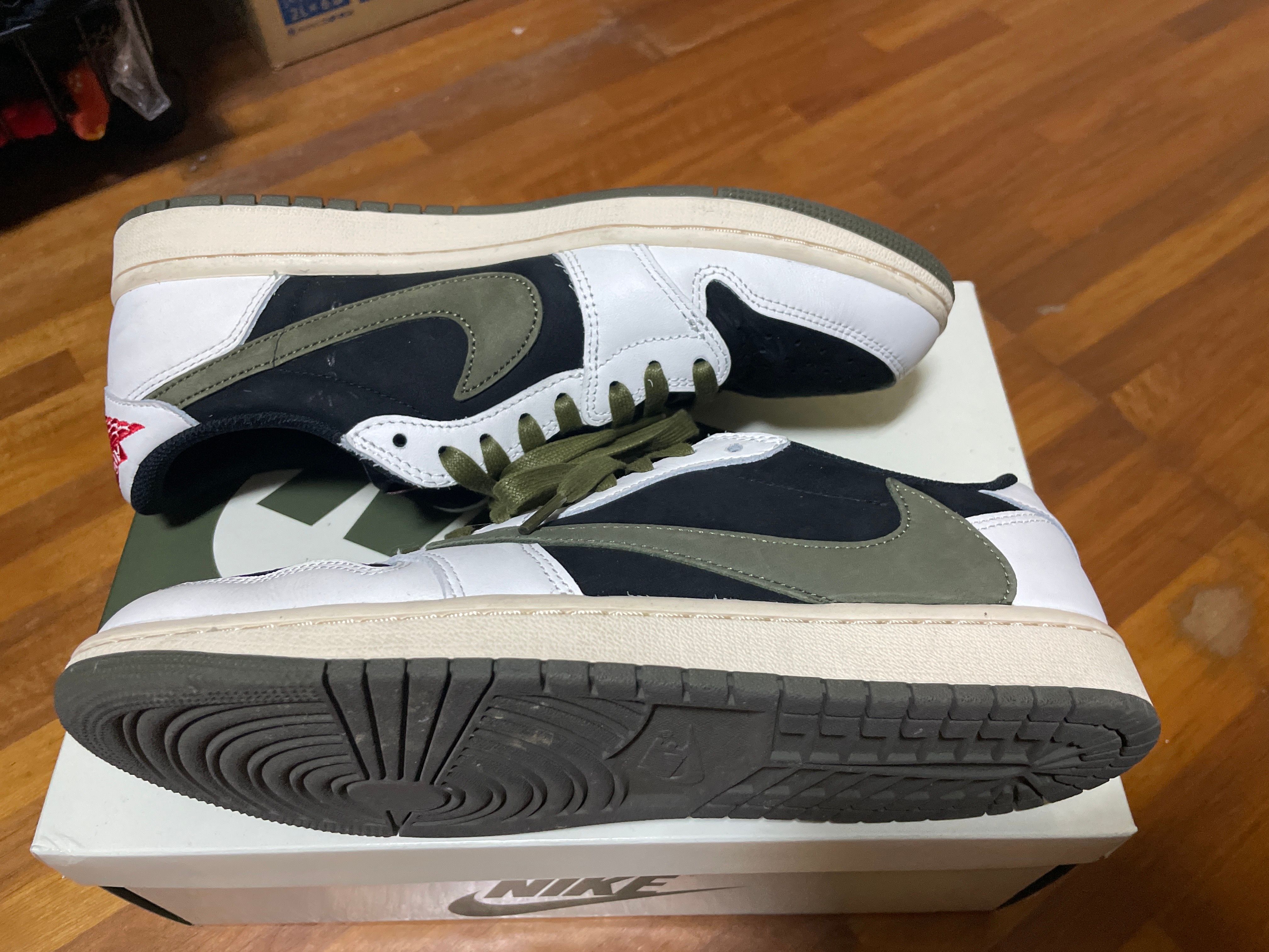 Travis Scott × Nike Women's Air Jordan 1 Low OG "Medium Olive"