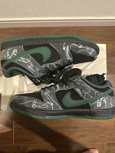 There Skateboards × Nike SB Dunk Low Pro "Anthracite and Gorge Green"