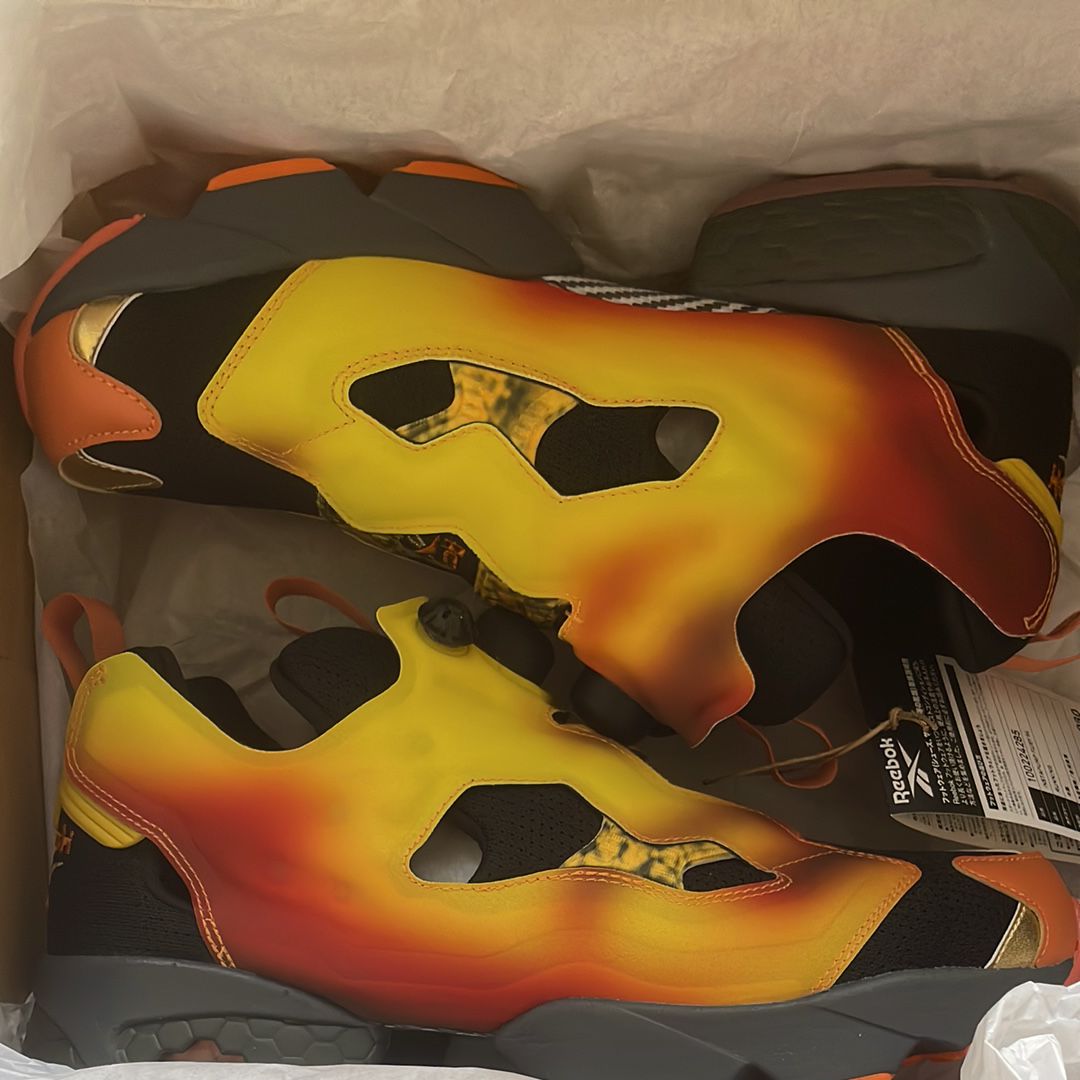 Koshi Inaba × Reebok Instapump Fury 94 MAGMA "Black/Orange"