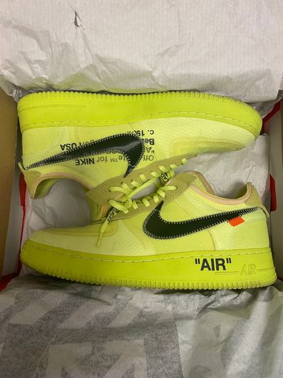 Off-White × Nike Air Force 1 Low "Volt"