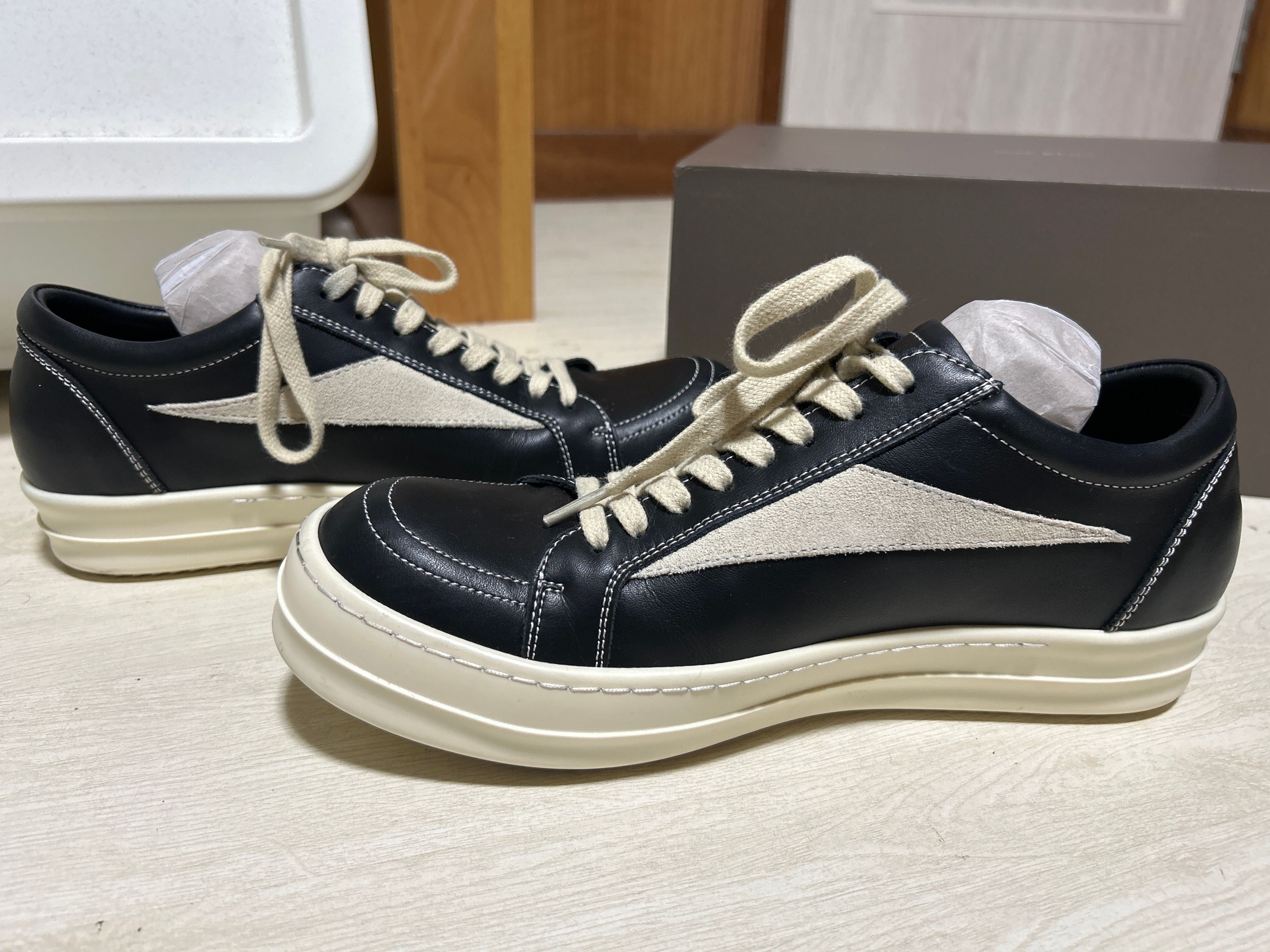 Rick Owens Vintage Leather "Black/Milk"