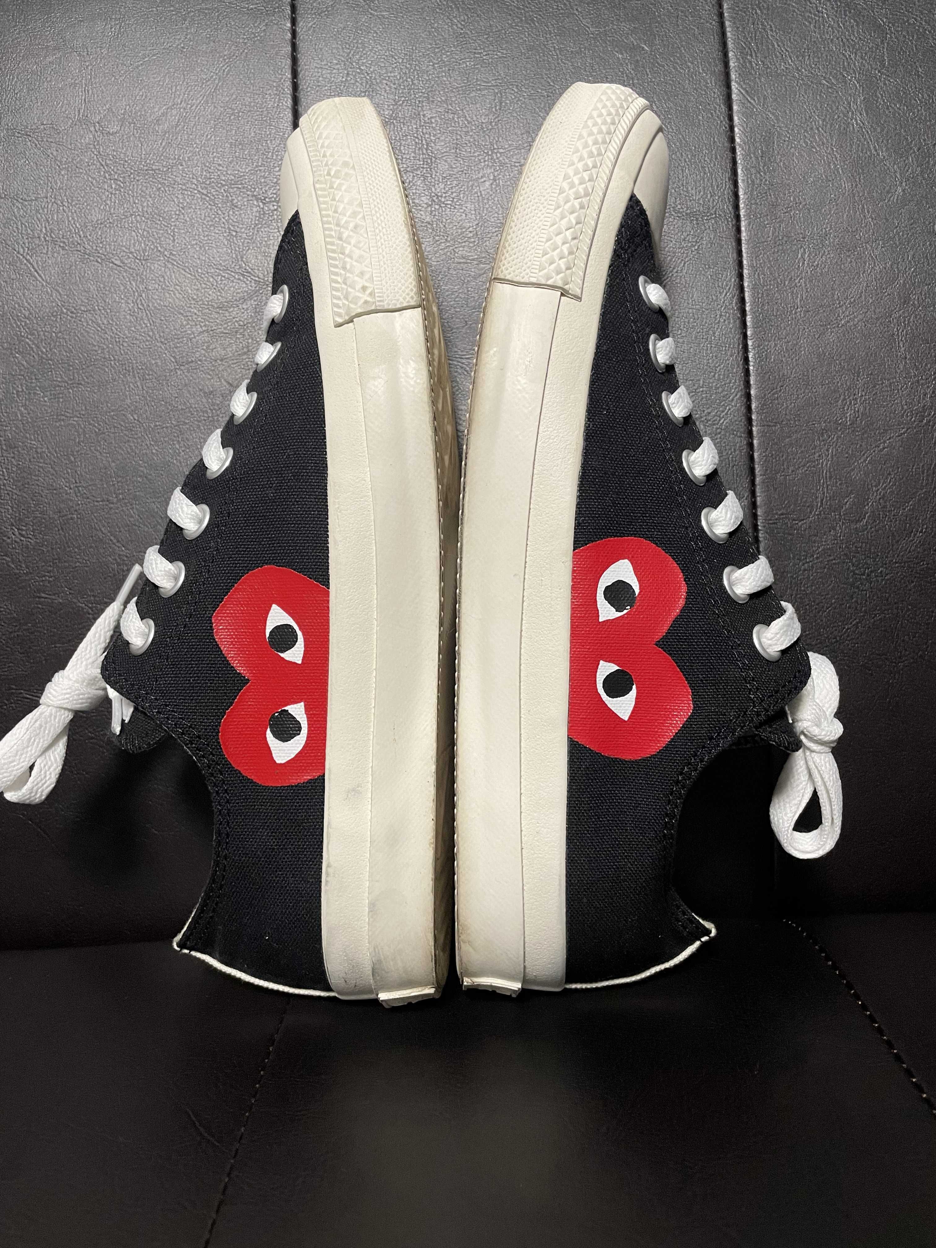 PLAY COMME des GARCONS × Converse All Star OX "Black"