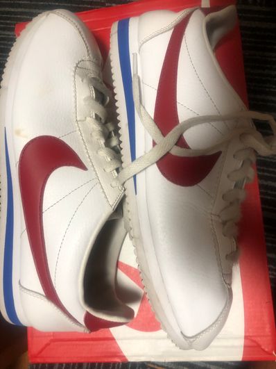 Nike Classic Cortez Leather "White/Varsity Red"