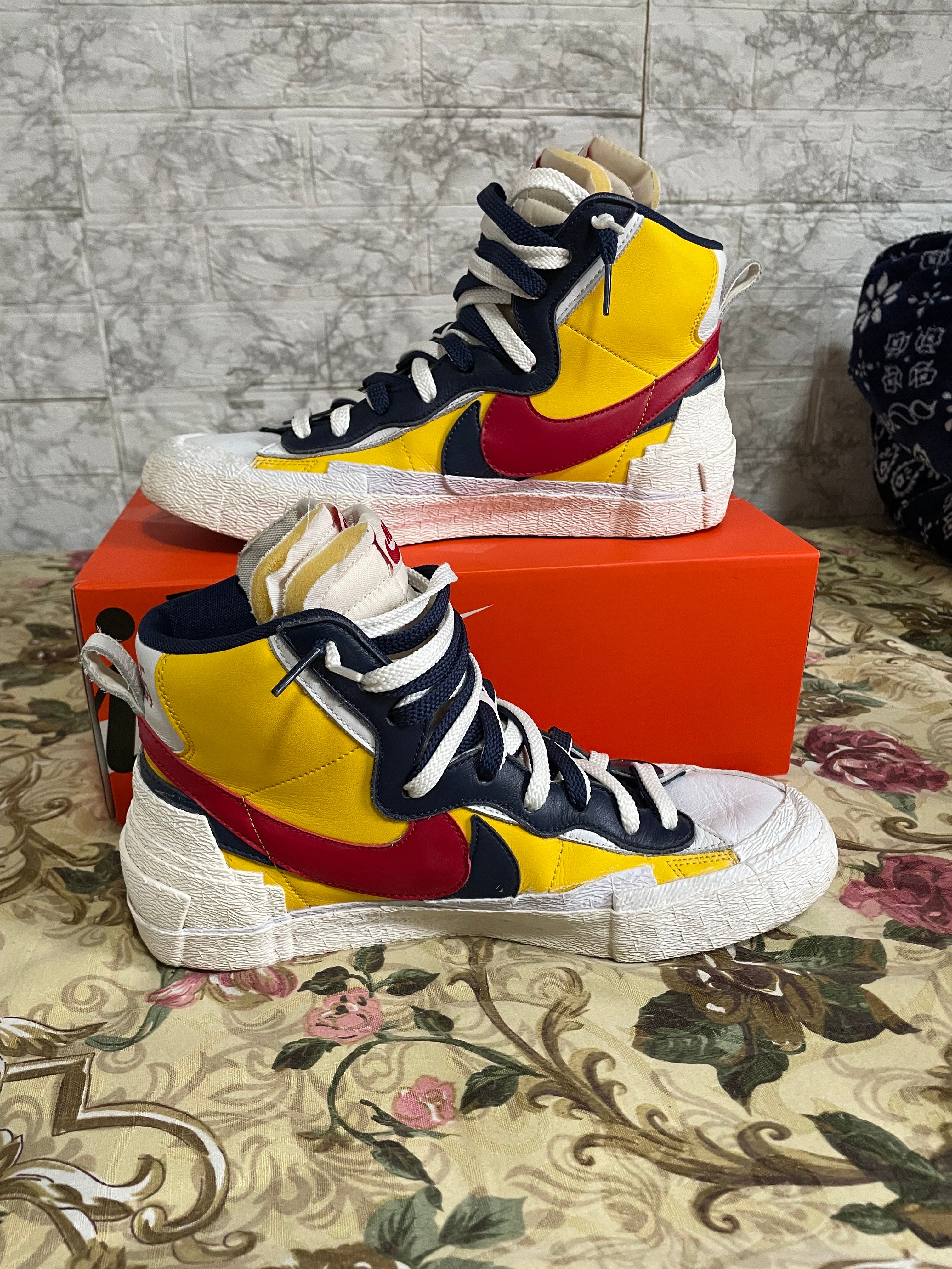 sacai × Nike Blazer Mid "Varsity Maize/Varsity Red"