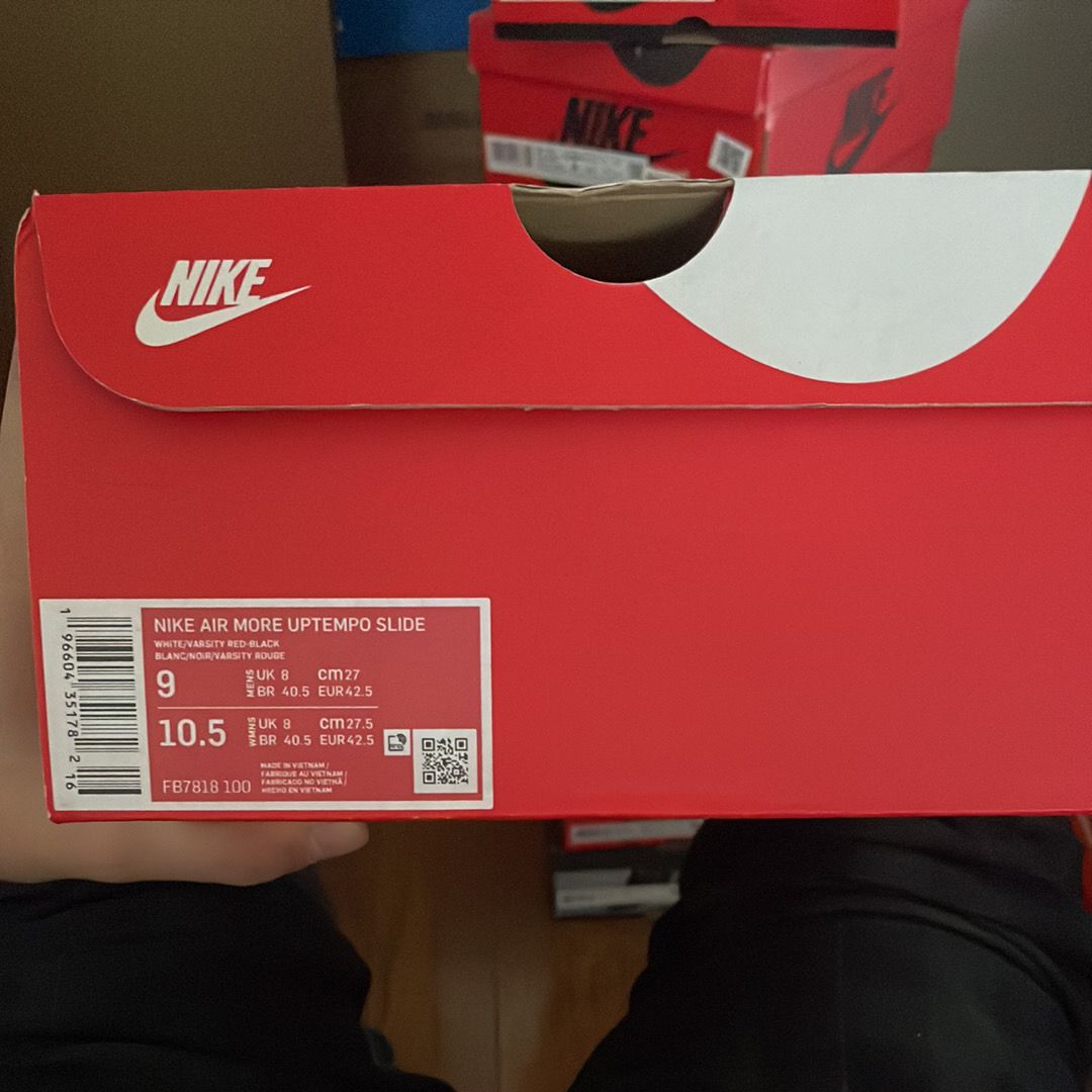 Nike Air More Uptempo Slide "White and Black"