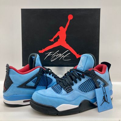 Travis Scott × Nike Air Jordan 4 Retro Cactus Jack "University Blue"