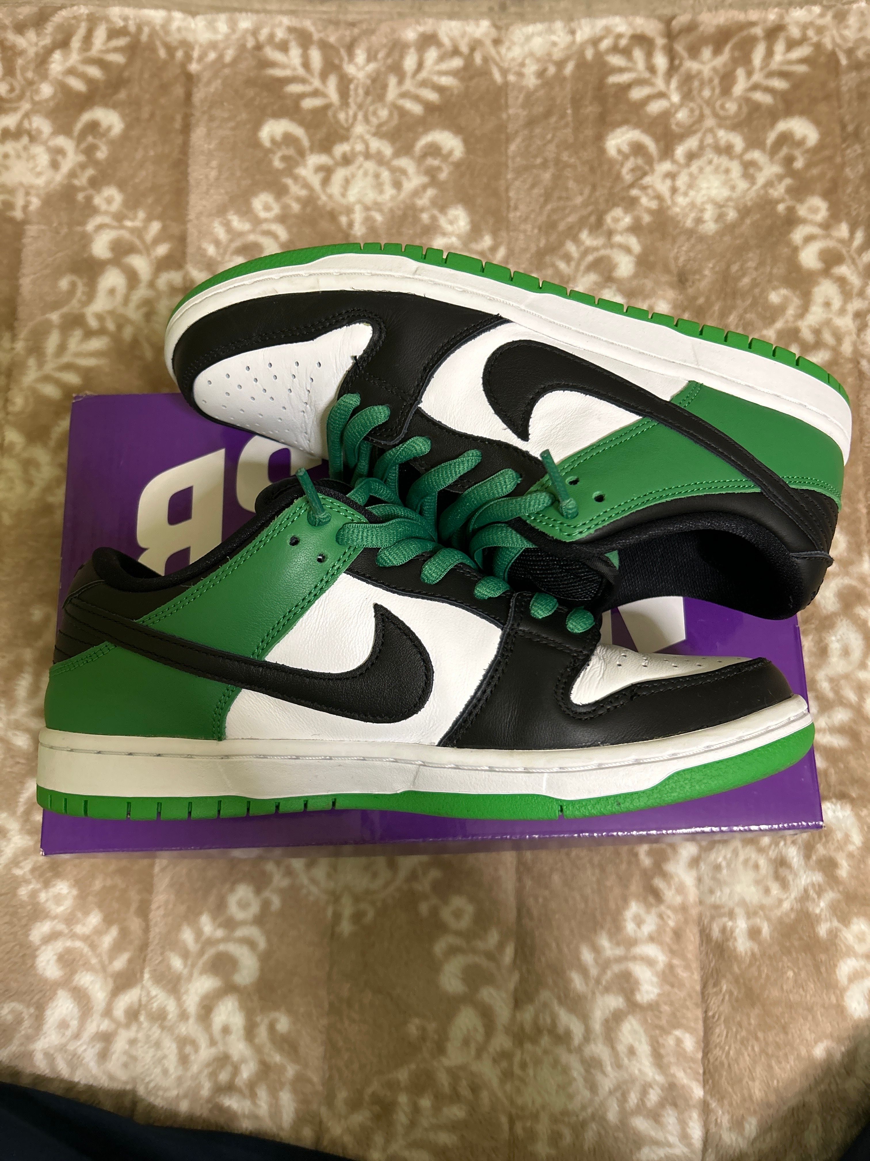 Nike SB Dunk Low Pro "Black and Classic Green"