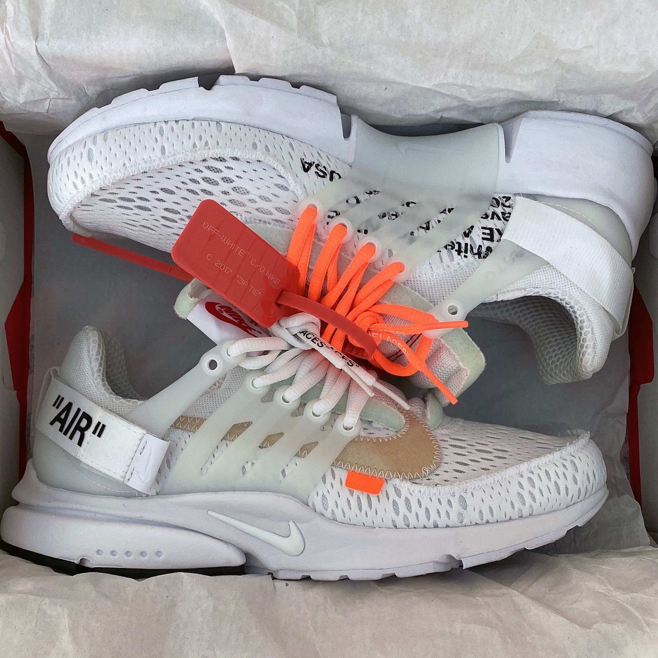 Off-White × Nike Air Presto "White/Black/Cone"