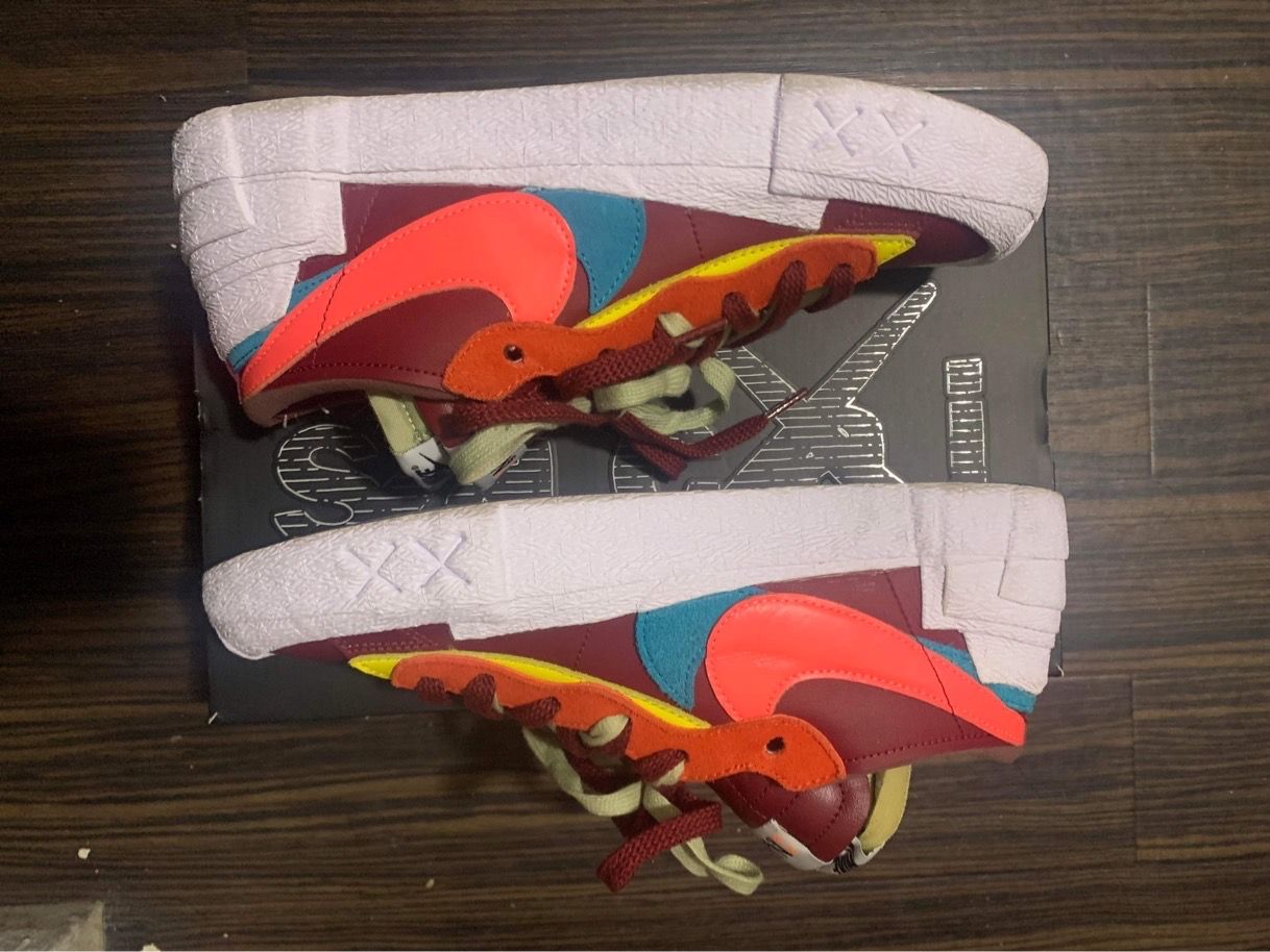 KAWS × sacai × Nike Blazer Low "Team Red"