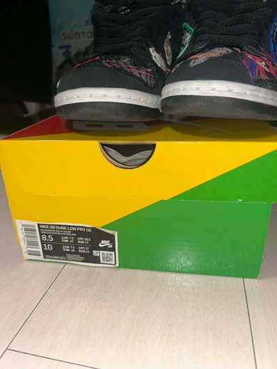 Neck face × Nike SB Dunk Low "Black/White/Multi Color"