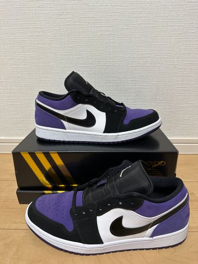 Nike Air Jordan 1 Retro Low "White/Black/Court Purple"