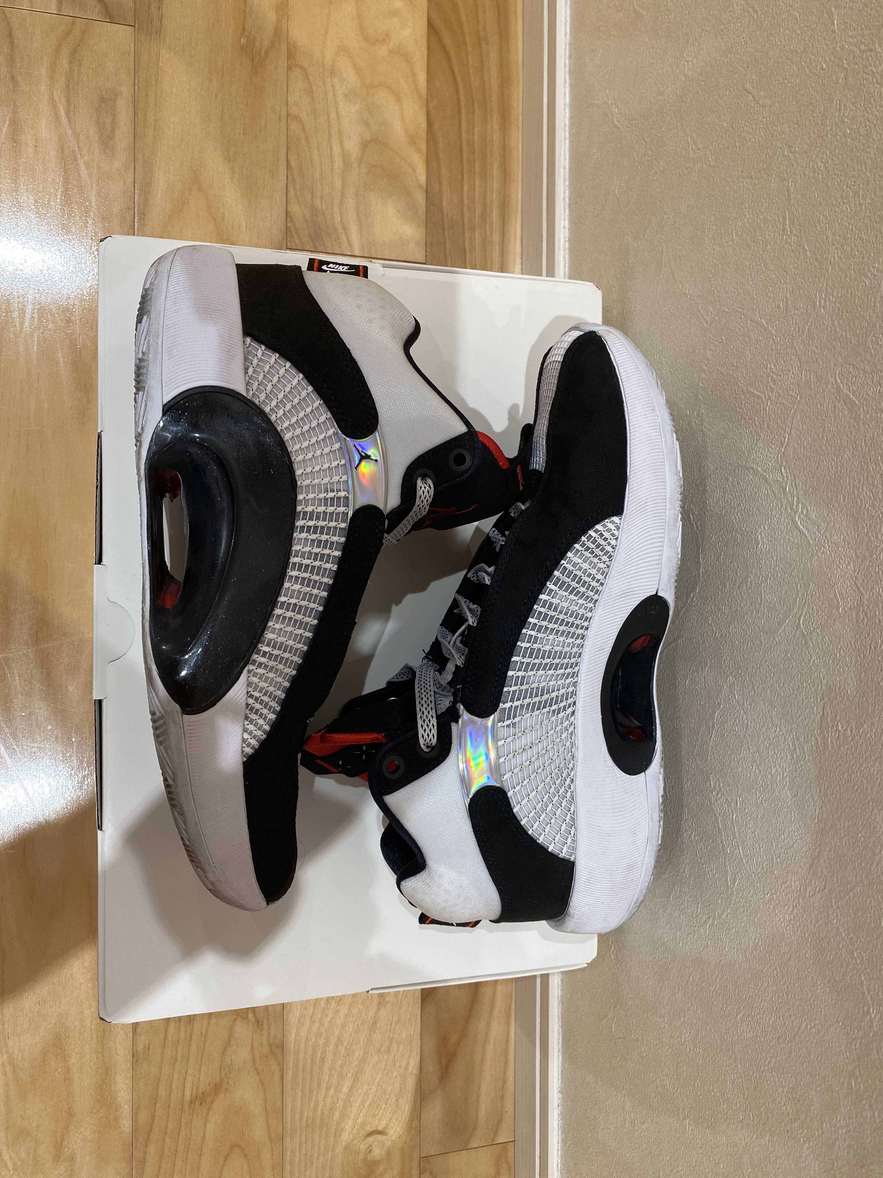 Nike Air Jordan 35 DNA "White/Gym Red/Black" (White Sole)