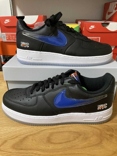 KITH × Nike Air Force 1 Low New York Knicks "Black/Brilliant Orange/Rush/Brilliant White"