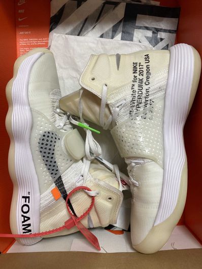 Off-White × Nike React Hyperdunk 2017 Flyknit "The 10/White"