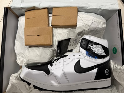 fragment design × UNION × Nike Air Jordan 1 Retro High OG "Black/White"