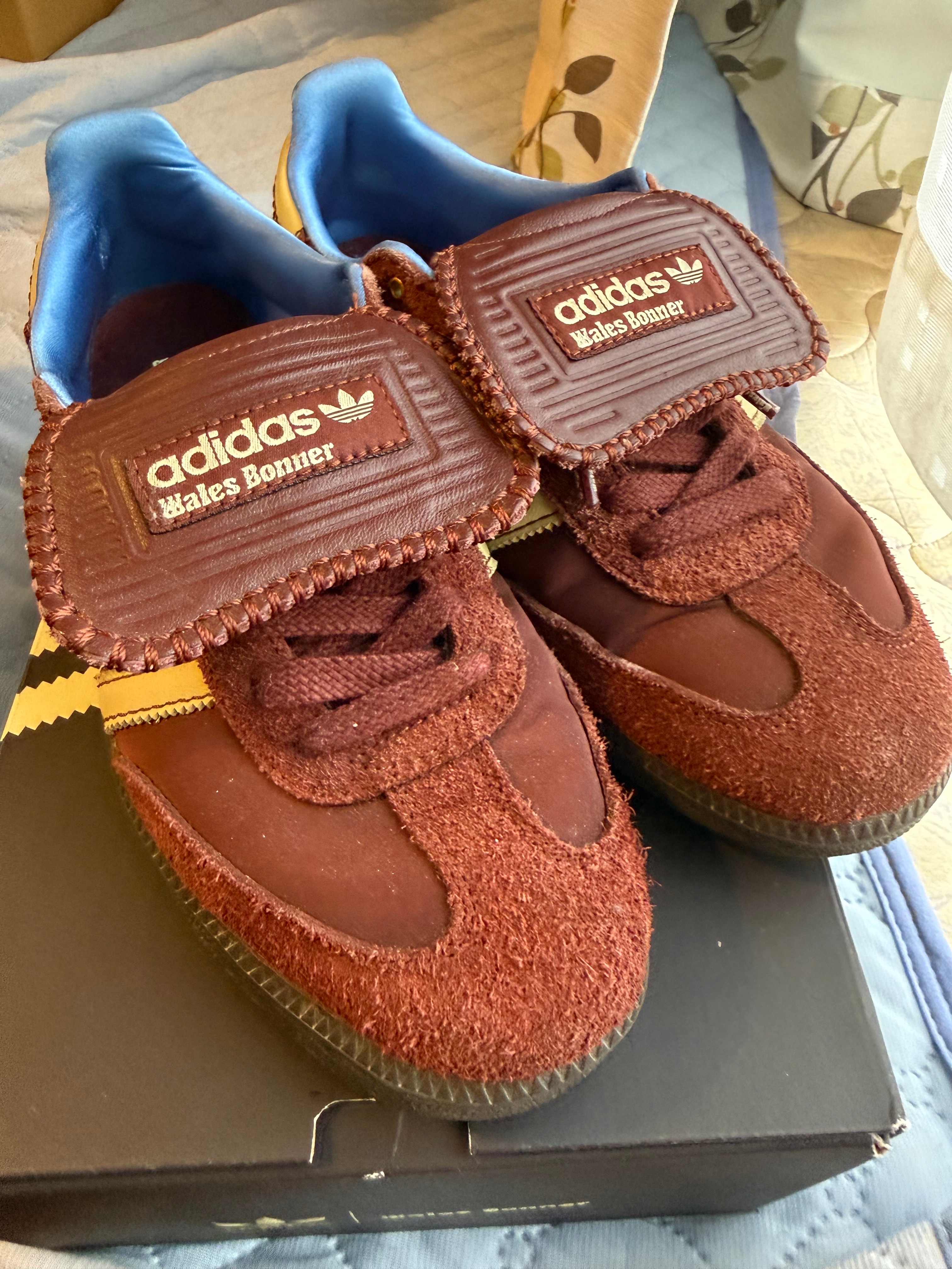 Wales Bonner × adidas Samba Nylon Low "Fox Brown/Sandy Beige/Lucky Blue"