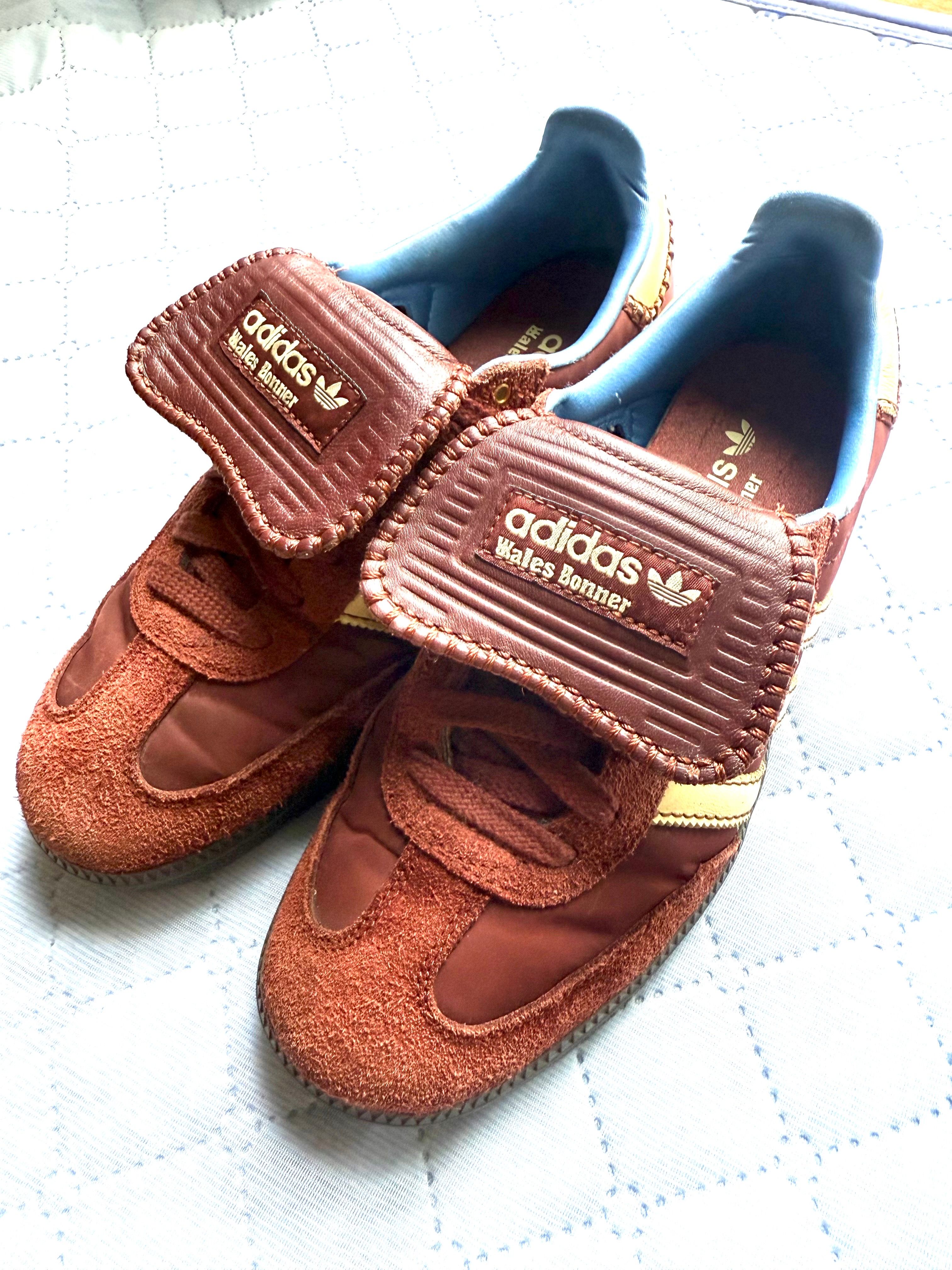 Wales Bonner × adidas Samba Nylon Low "Fox Brown/Sandy Beige/Lucky Blue"