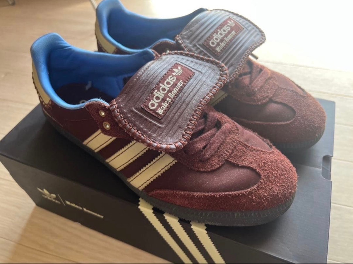 Wales Bonner × adidas Samba Nylon Low "Fox Brown/Sandy Beige/Lucky Blue"