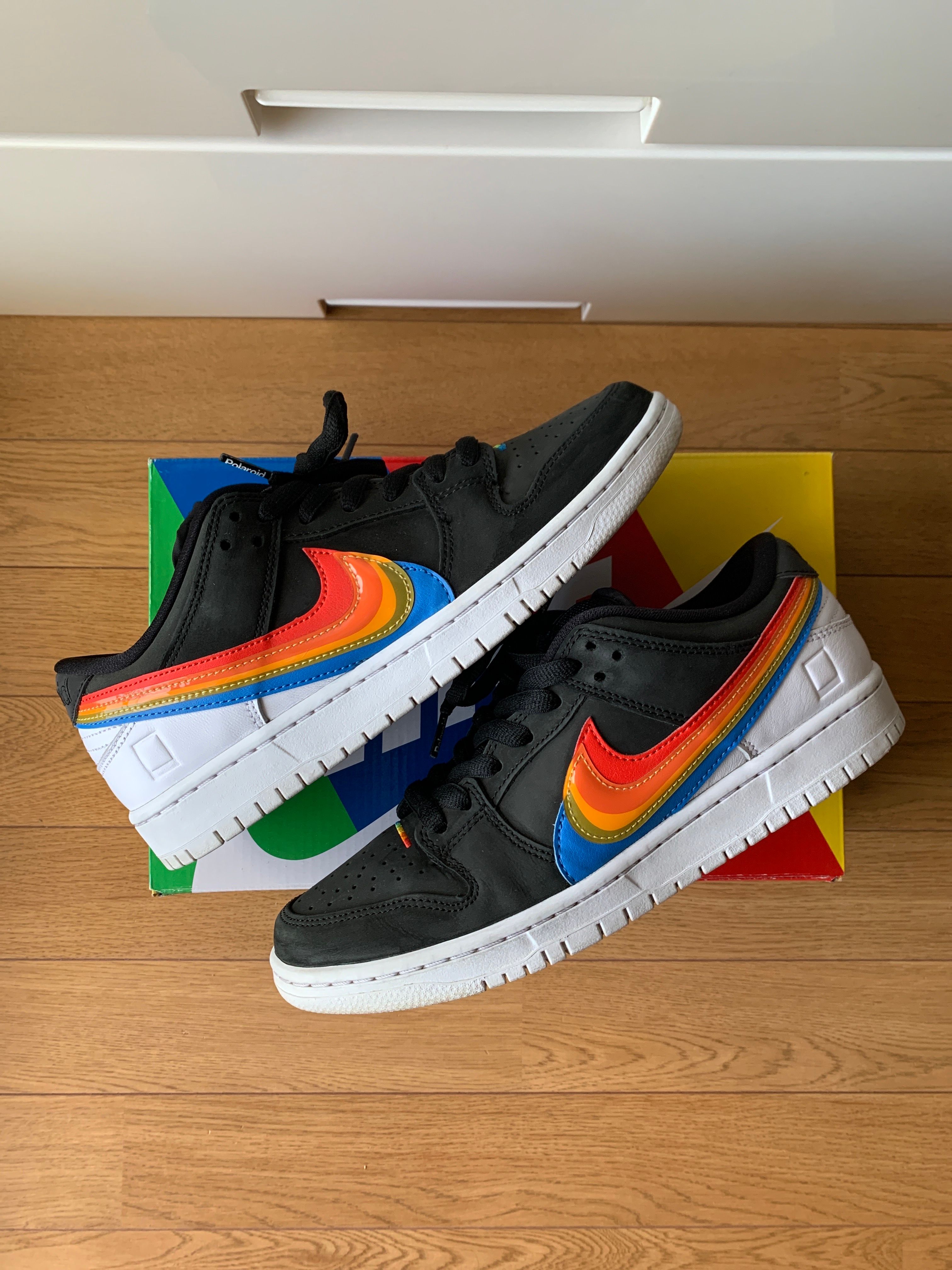 Polaroid × Nike SB Dunk Low Pro QS "Black/White"