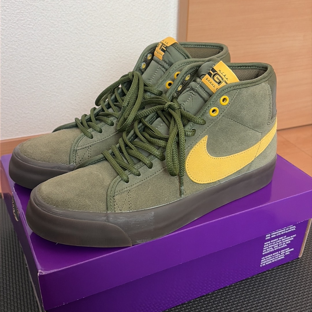 ANTIHERO × Nike SB Zoom Blazer Mid QS "Rough Green/Amarillo"