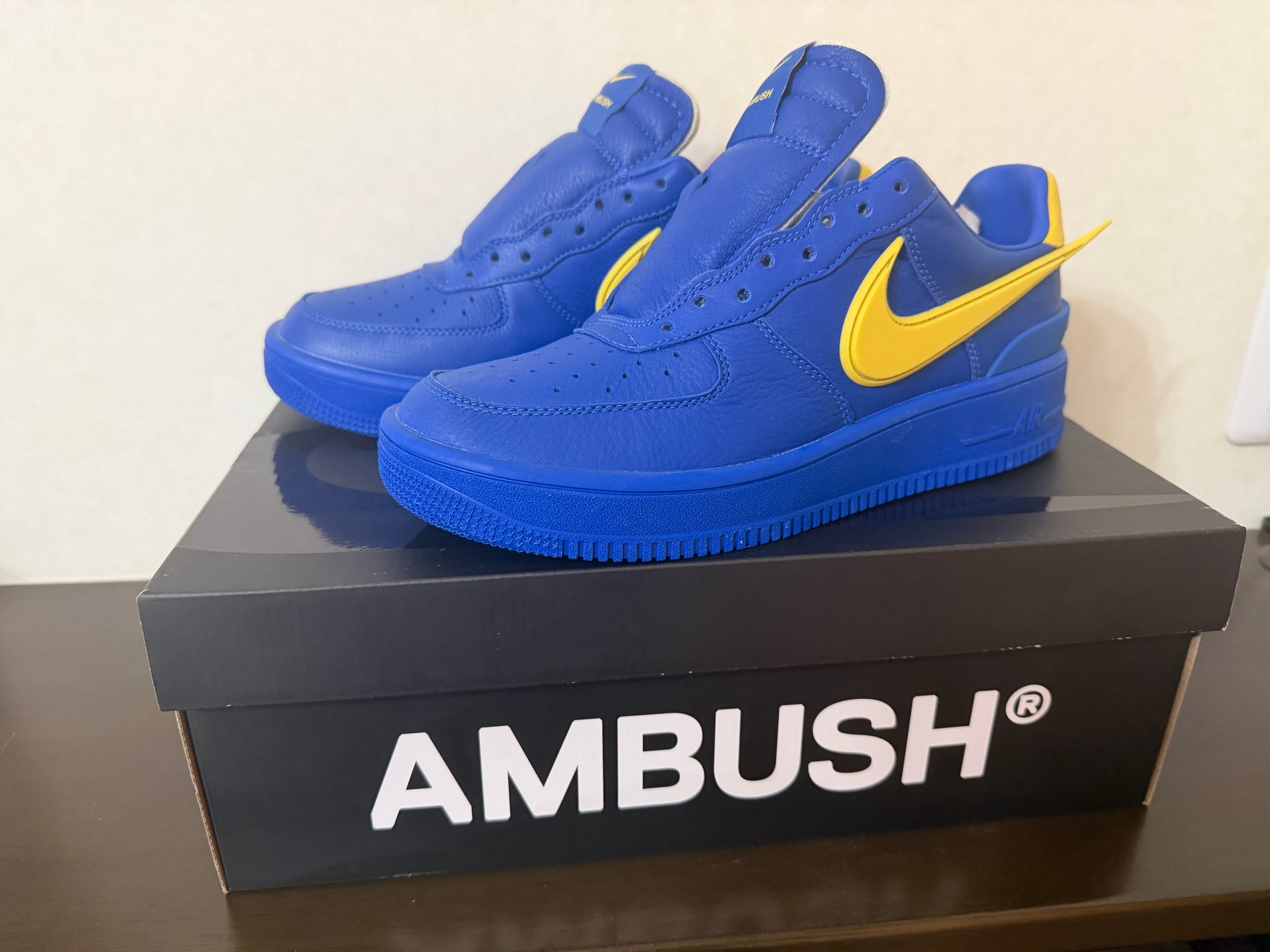 AMBUSH × Nike Air Force 1 Low "Game Royal and Vivid Sulfur"