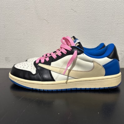 Travis Scott × fragment design × Nike Air Jordan 1 Low OG SP "Military Blue"