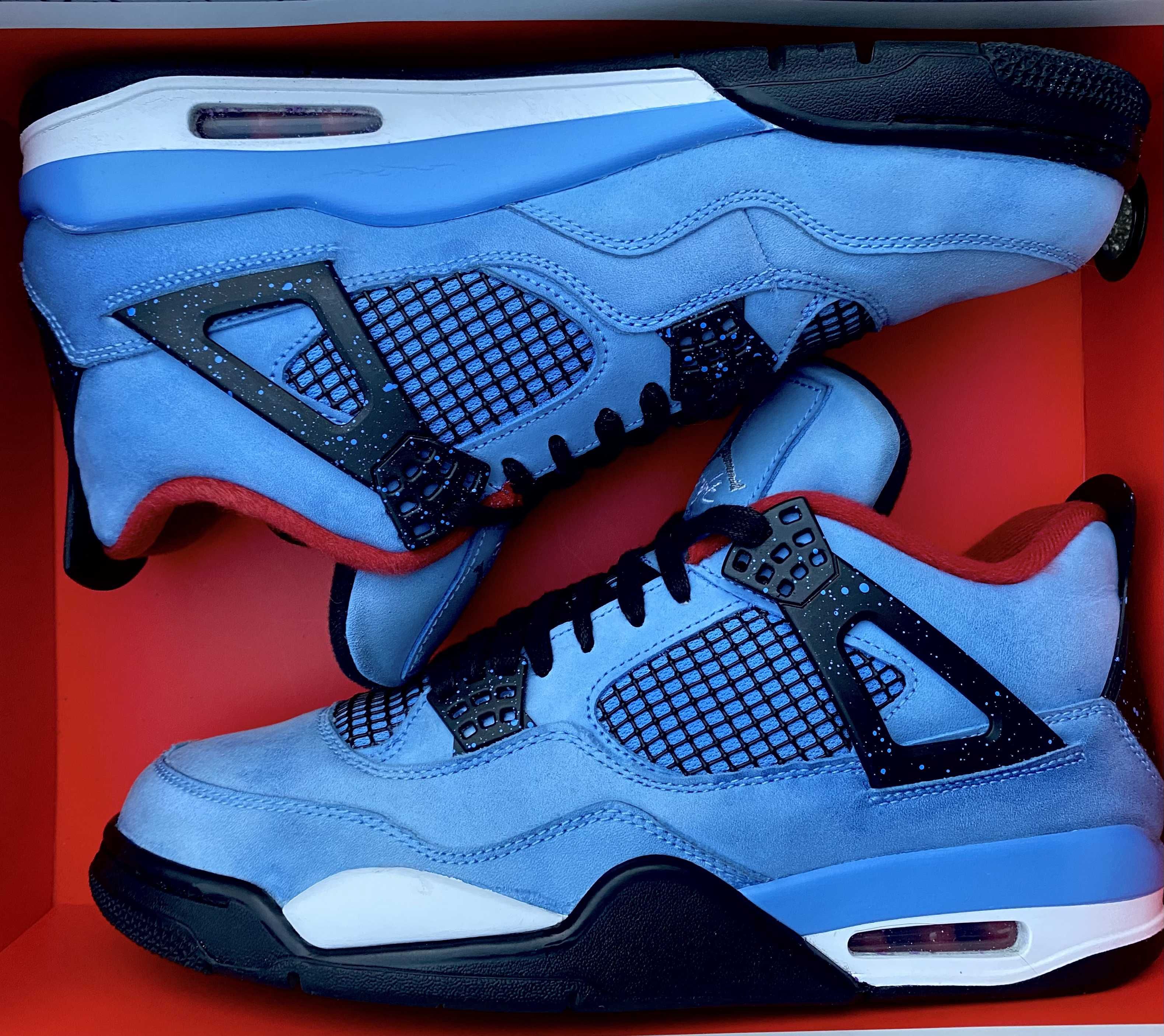 Travis Scott × Nike Air Jordan 4 Retro Cactus Jack "University Blue"