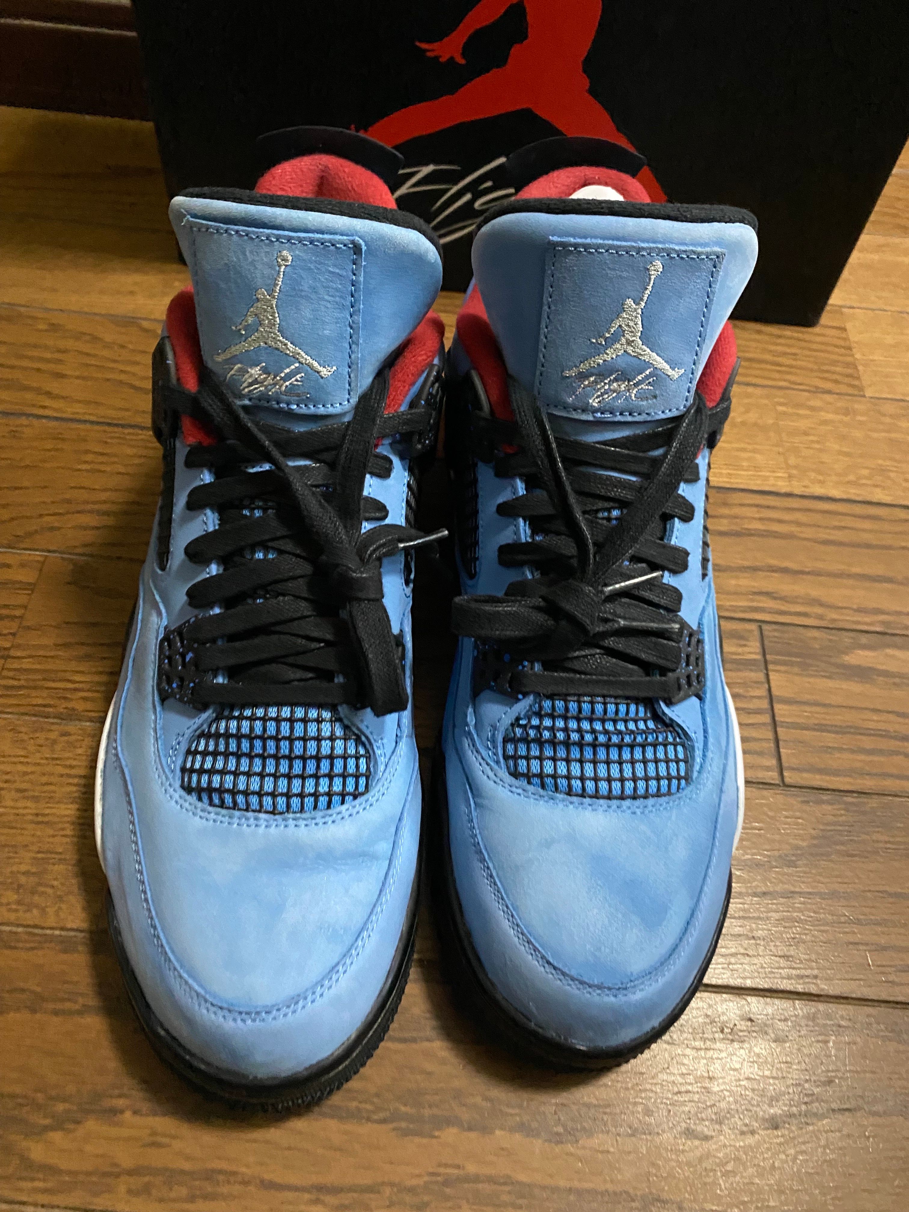Travis Scott × Nike Air Jordan 4 Retro Cactus Jack "University Blue"
