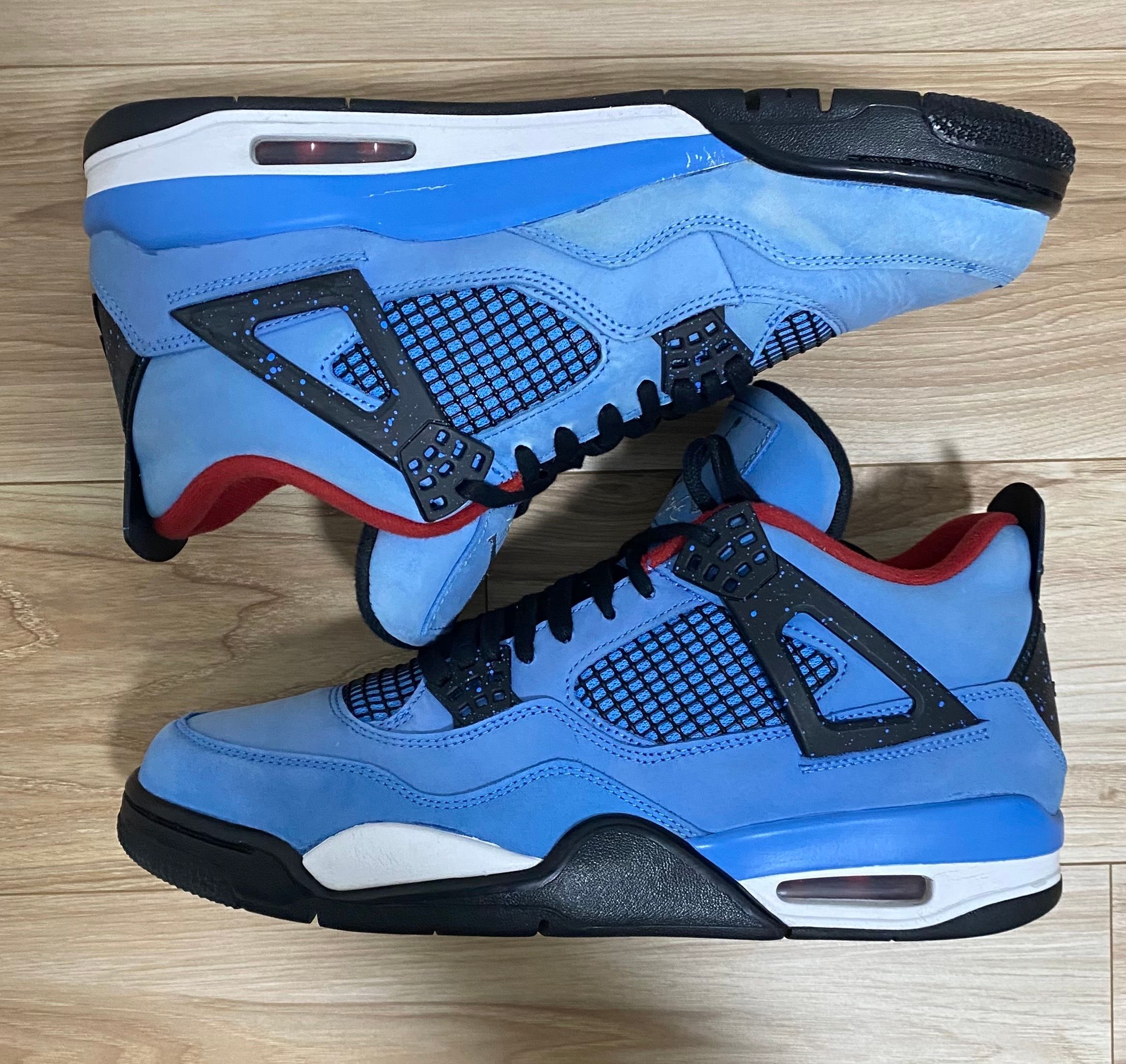 Travis Scott × Nike Air Jordan 4 Retro Cactus Jack "University Blue"
