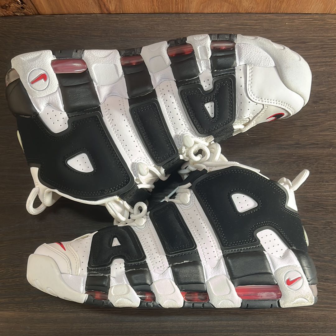 NIKE AIR MORE UPTEMPO "WHITE/BLACK/UNIVERSITY RED"(2020)